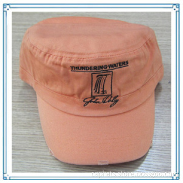 2014 Hot Sale Custom Design Round Top Worn Look Velcro Hat Cap (BHXE-2506)